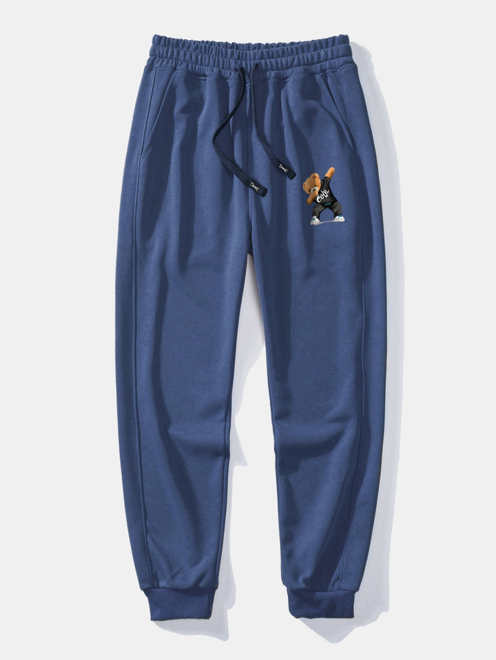 Cool Bear Print Relax Fit Crew Neck Sweatshirt & Joggingbroek