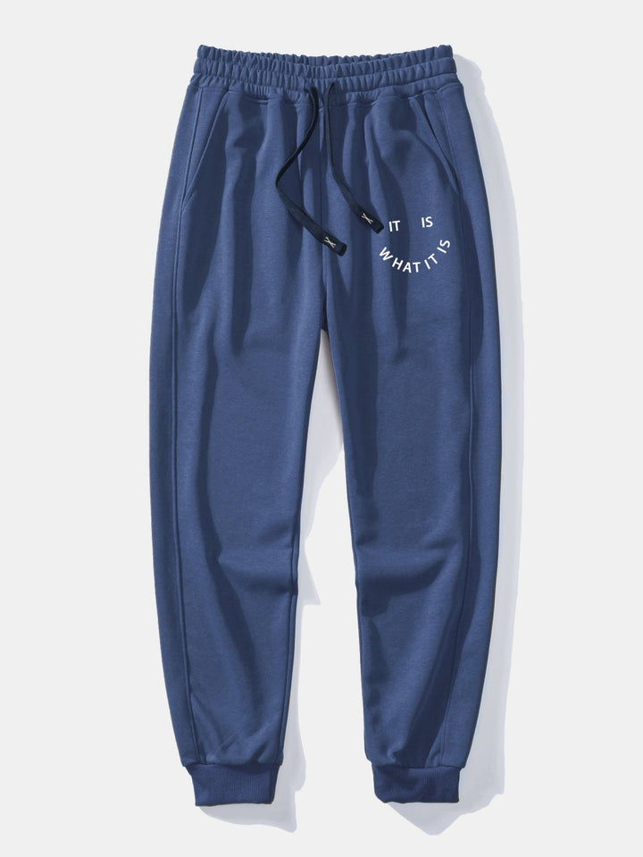 It Is What It Is Print Relax Fit Hoodie & Joggingbroek