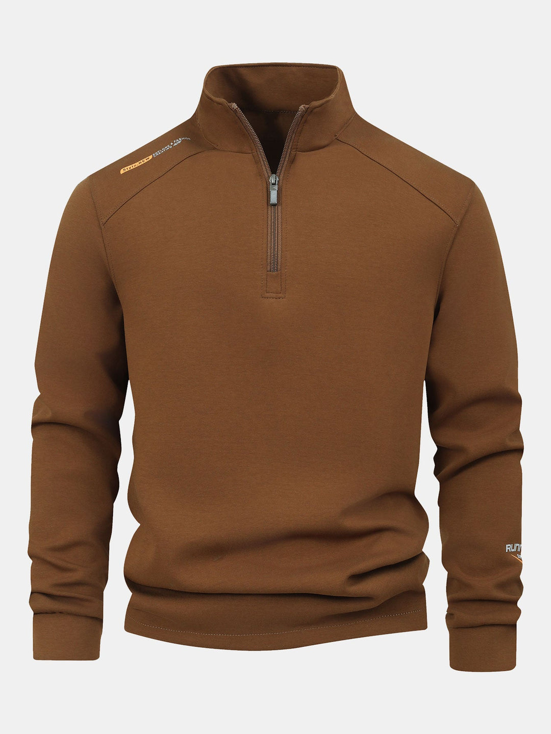 Sweatshirt met kwartrits