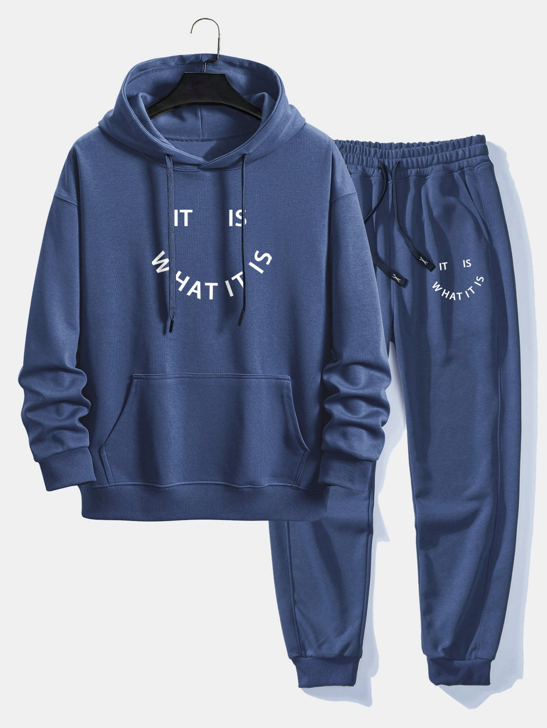 It Is What It Is Print Relax Fit Hoodie & Joggingbroek