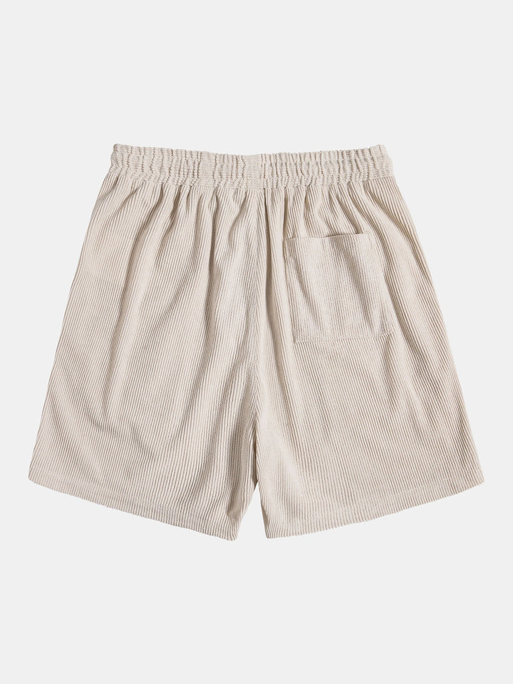 Korte Mouwen Corduroy Polo Shirt & Corduroy Korte Broek