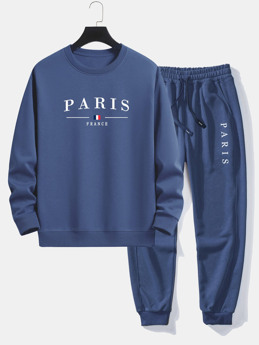 Paris Print Relax Fit Crew Neck Sweatshirt & Joggingbroek
