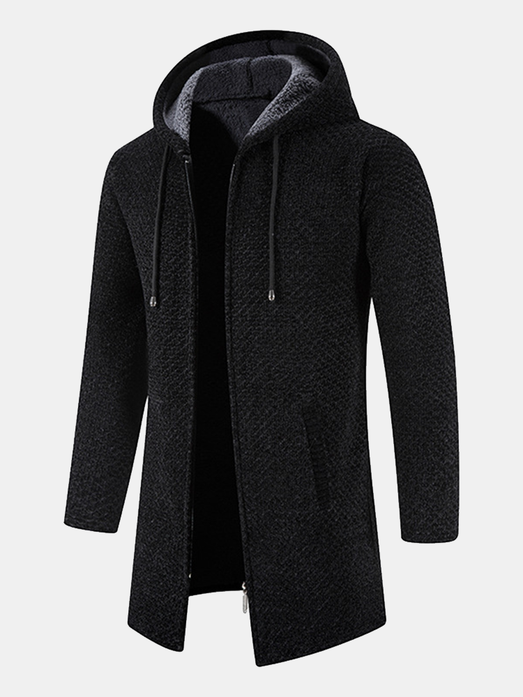 Lange Lijn Textured Hoodie Sweater & Chino Cargo Jogger Broek