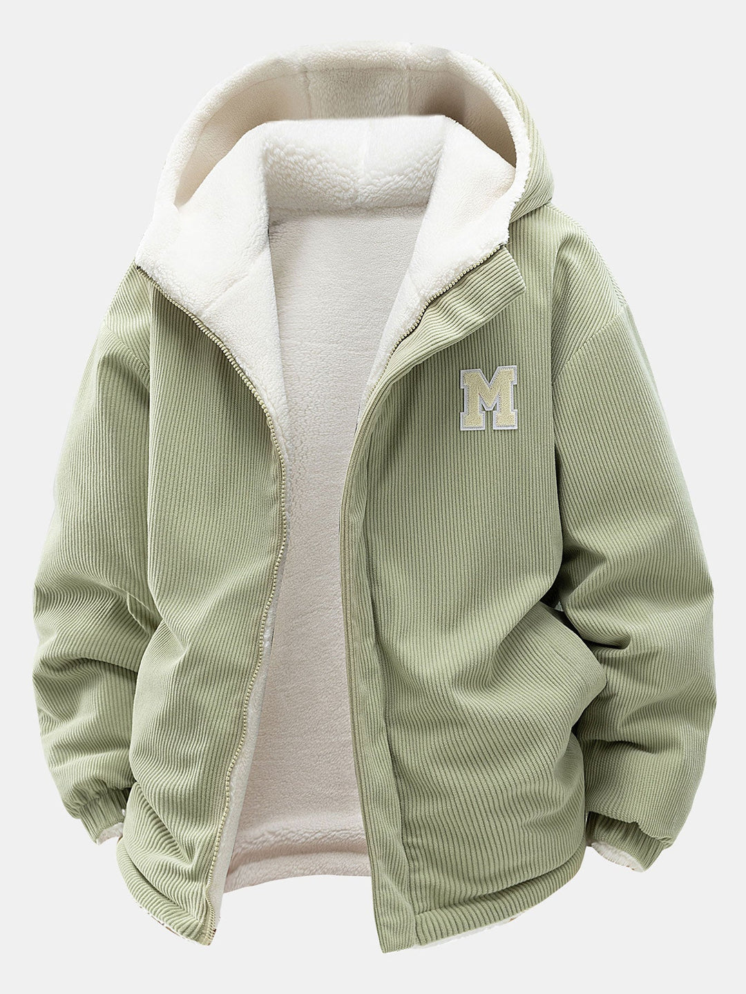 Teddy corduroy reversible jacket with hood