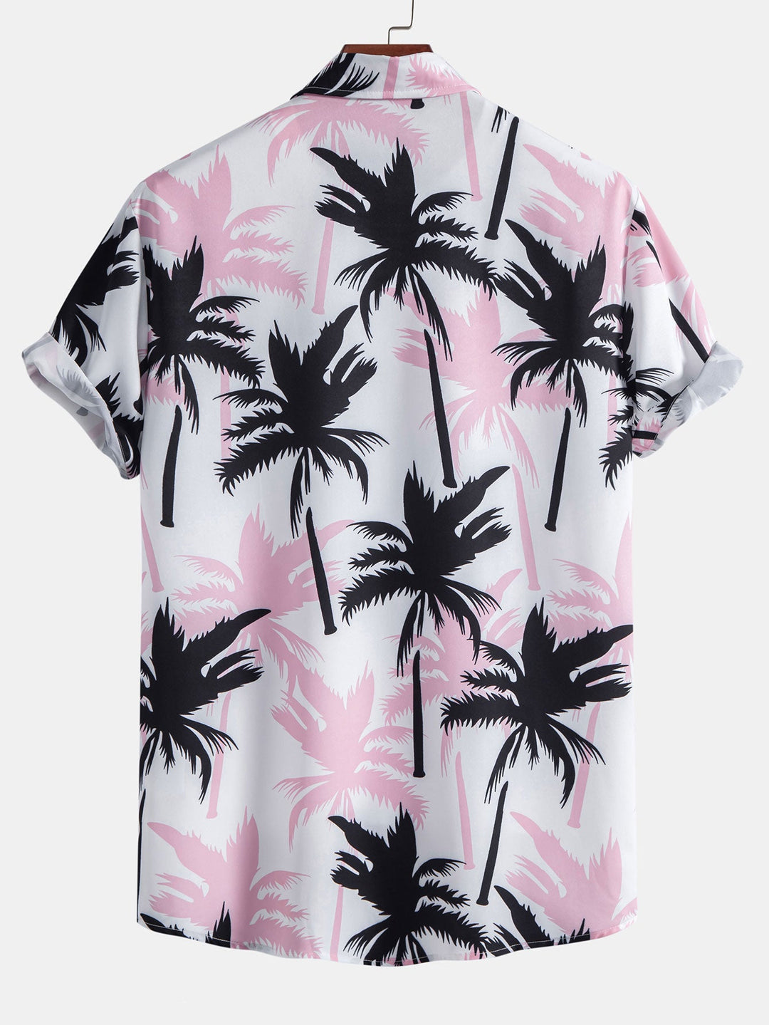Palm Tree Button-Down Shirt & Swim Shorts