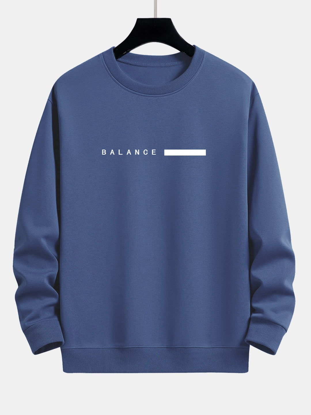 Balance Stripe Print Relax Fit Crew Neck Sweatshirt & Joggingbroek