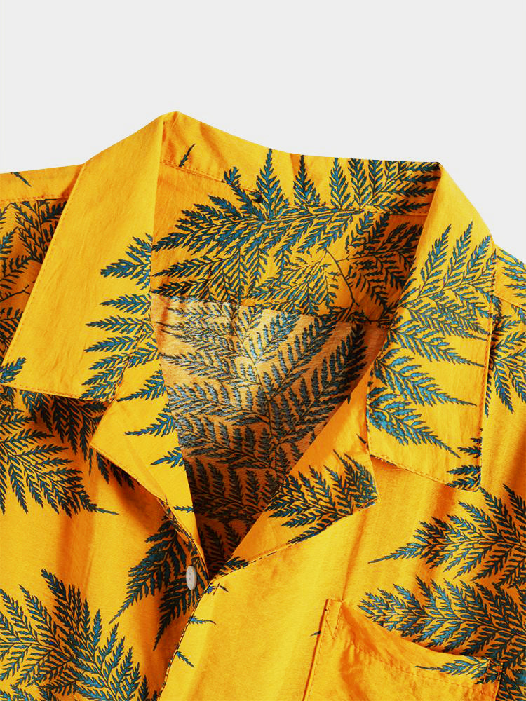Tropische Planten Print Shirts & Zwemshorts