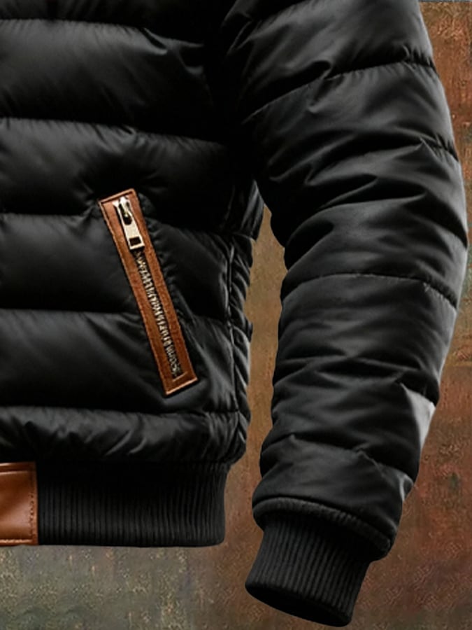 James l Black Quilted Jacket