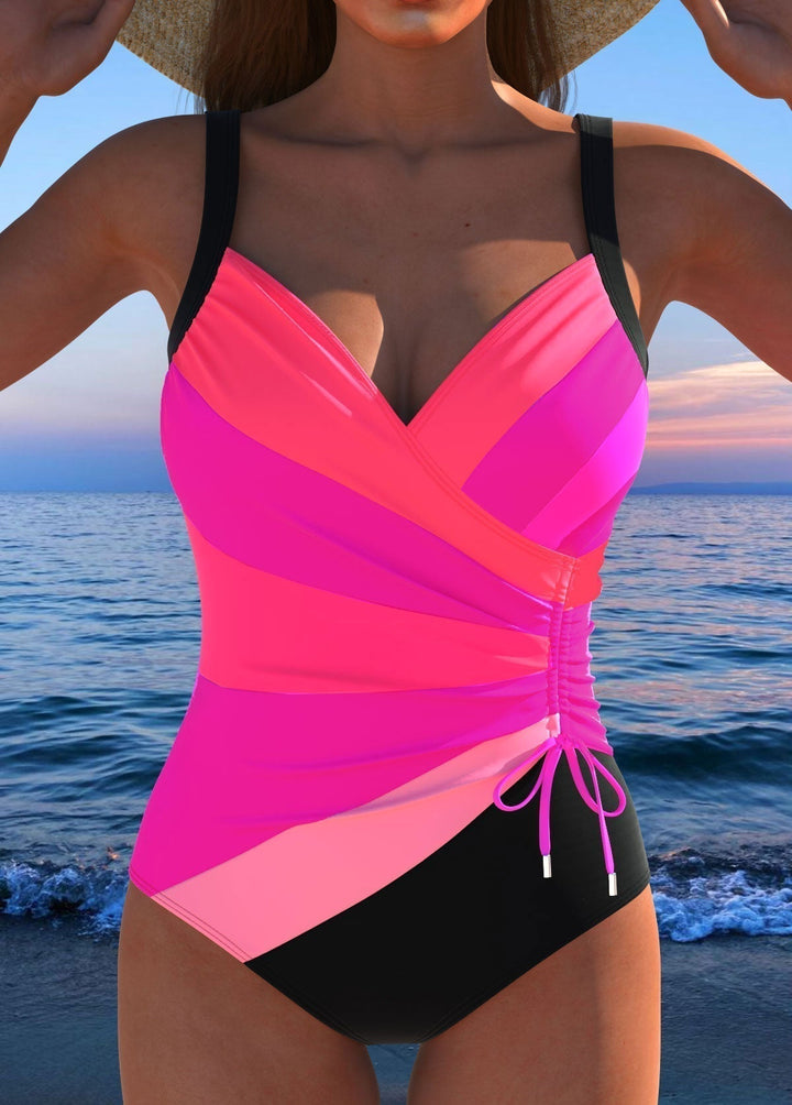 Éloria™ | Elegant Colorful Print Swimsuit