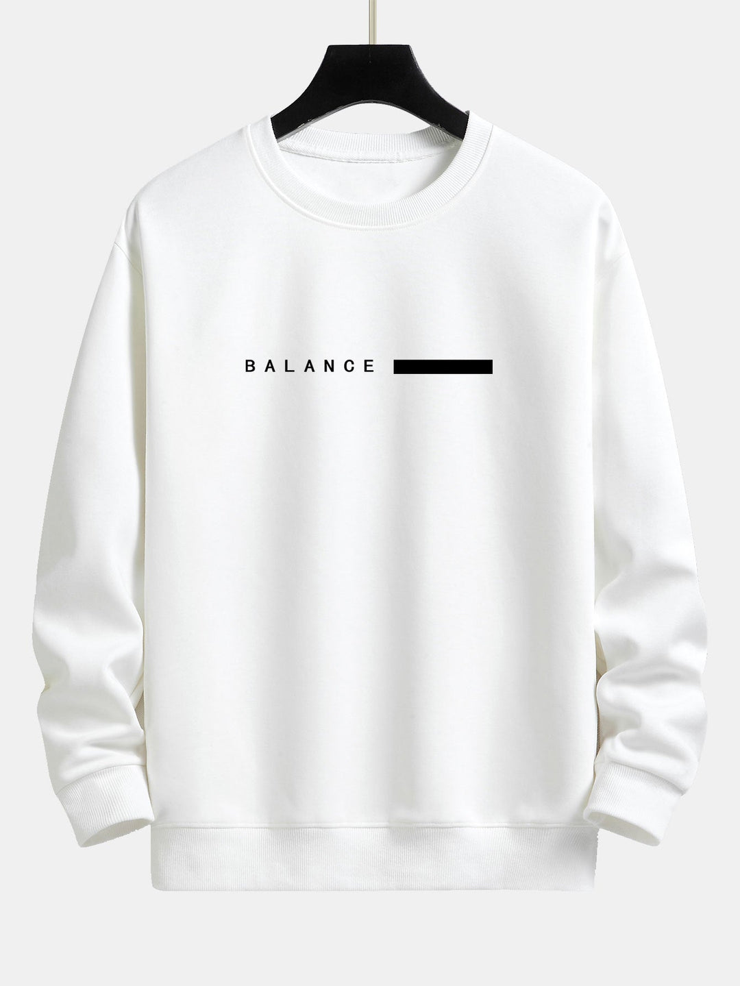 Balance Stripe Print Relax Fit Crew Neck Sweatshirt & Joggingbroek