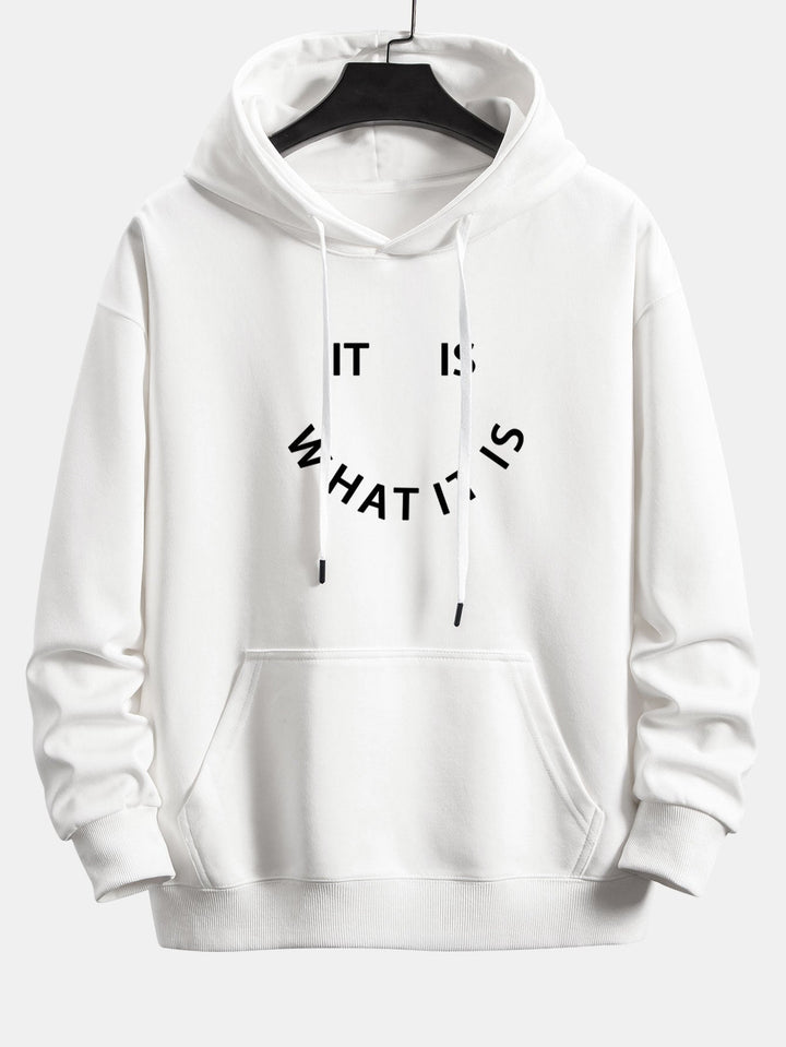 It Is What It Is Print Relax Fit Hoodie & Joggingbroek