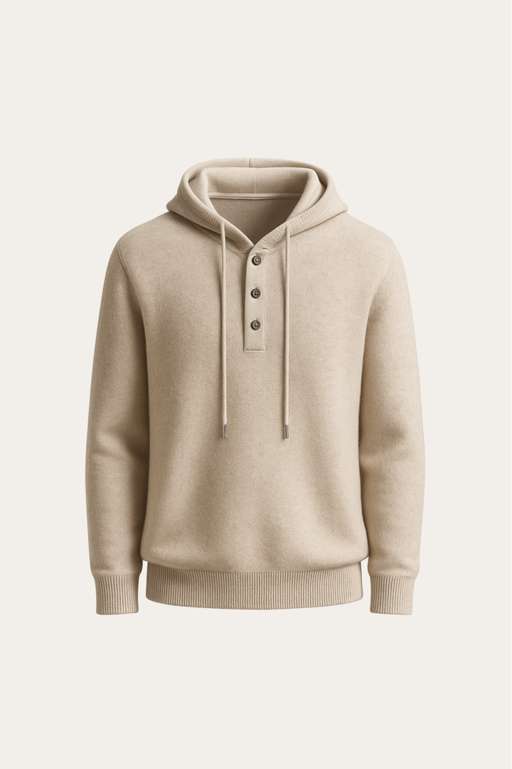 Taviano Hooded Knit Beige