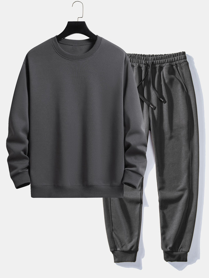 Basis Relax Fit Crew Neck Sweatshirt & Joggingbroek
