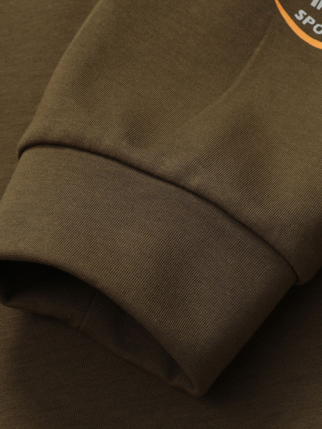 Sweatshirt met kwartrits