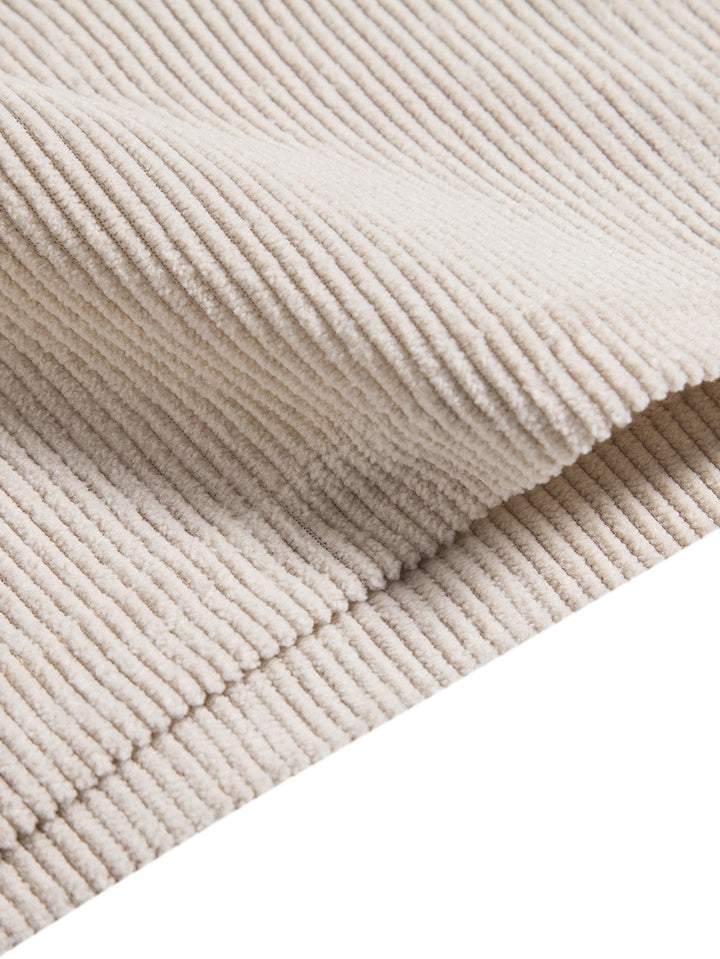 Korte Mouwen Corduroy Polo Shirt & Corduroy Korte Broek