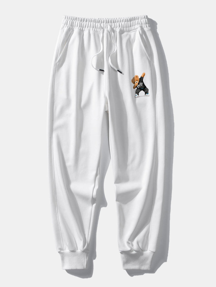 Cool Bear Print Relax Fit Crew Neck Sweatshirt & Joggingbroek