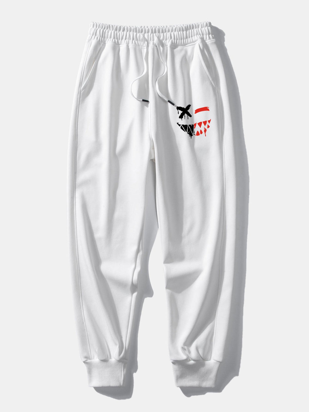 Oplosbare Evil Smiley Face Print Relax Fit Hoodie & Joggingbroek