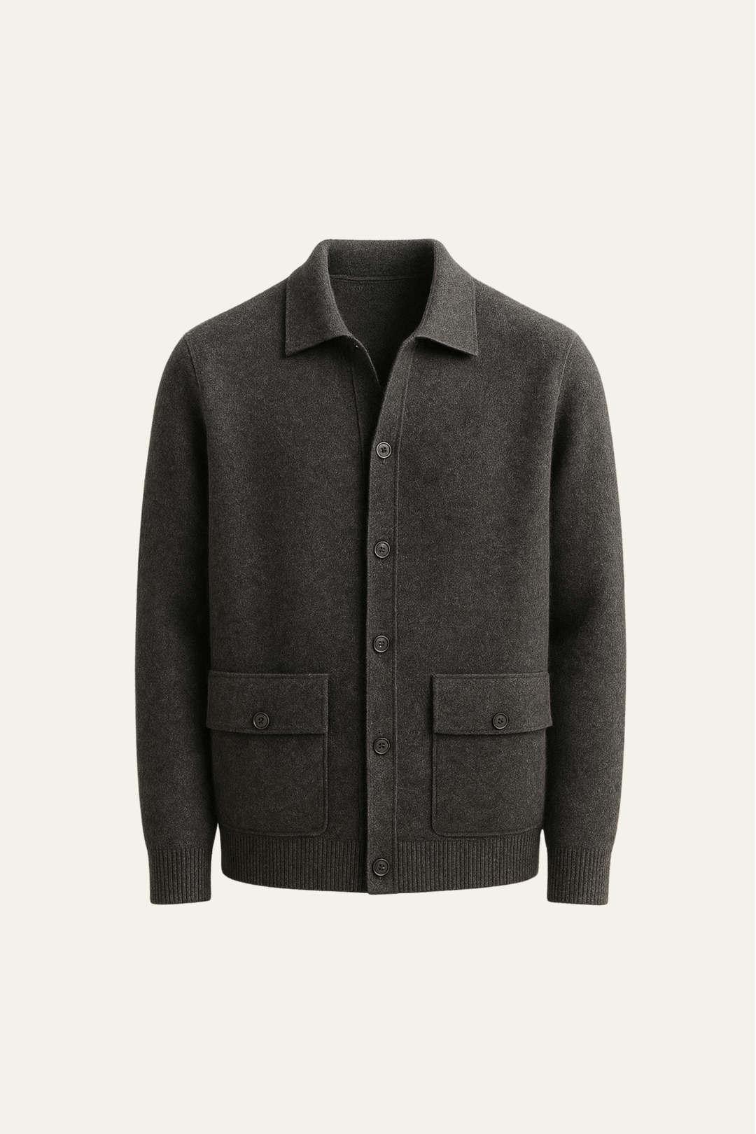 Lorenzo Cashmere Cardigan Dark Grey