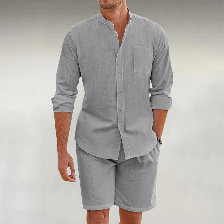 Matteo l Linen Summer Set l Relaxed Shirt & Shorts