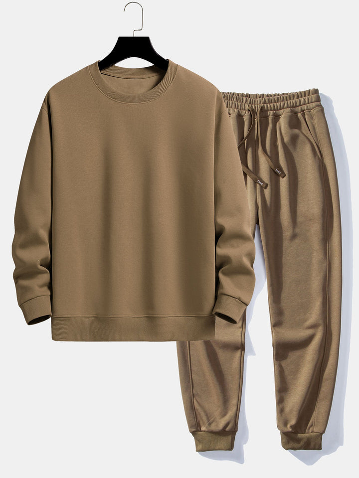 Basis Relax Fit Crew Neck Sweatshirt & Joggingbroek