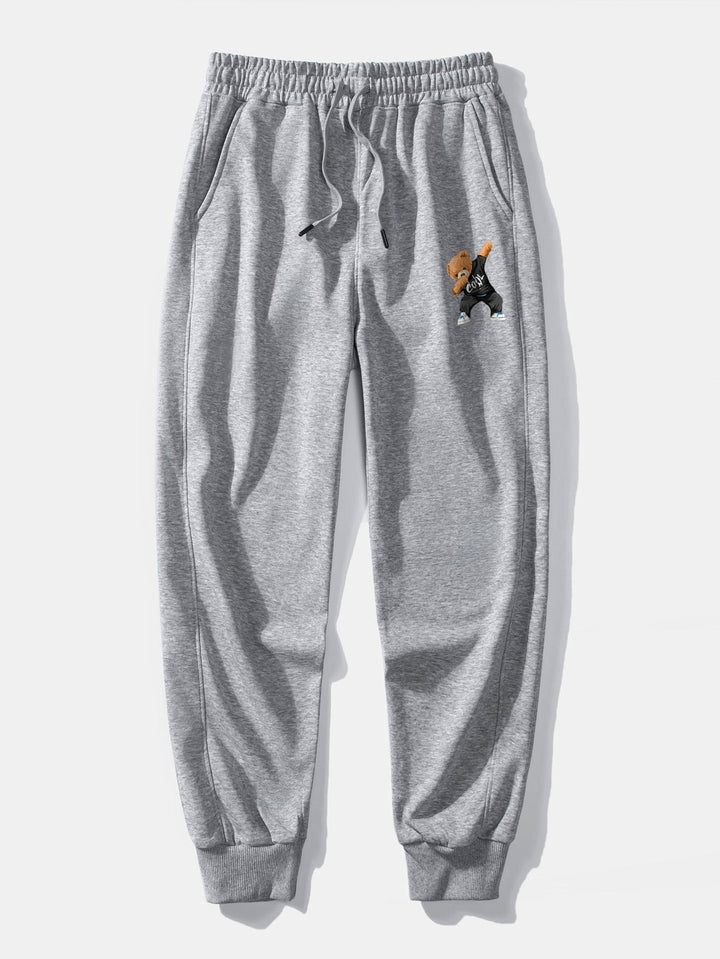 Cool Bear Print Relax Fit Crew Neck Sweatshirt & Joggingbroek