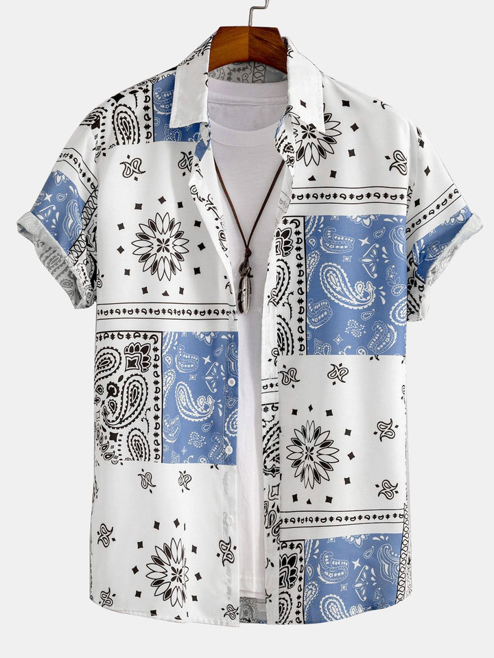 Paisley Print Overhemd met Knopen