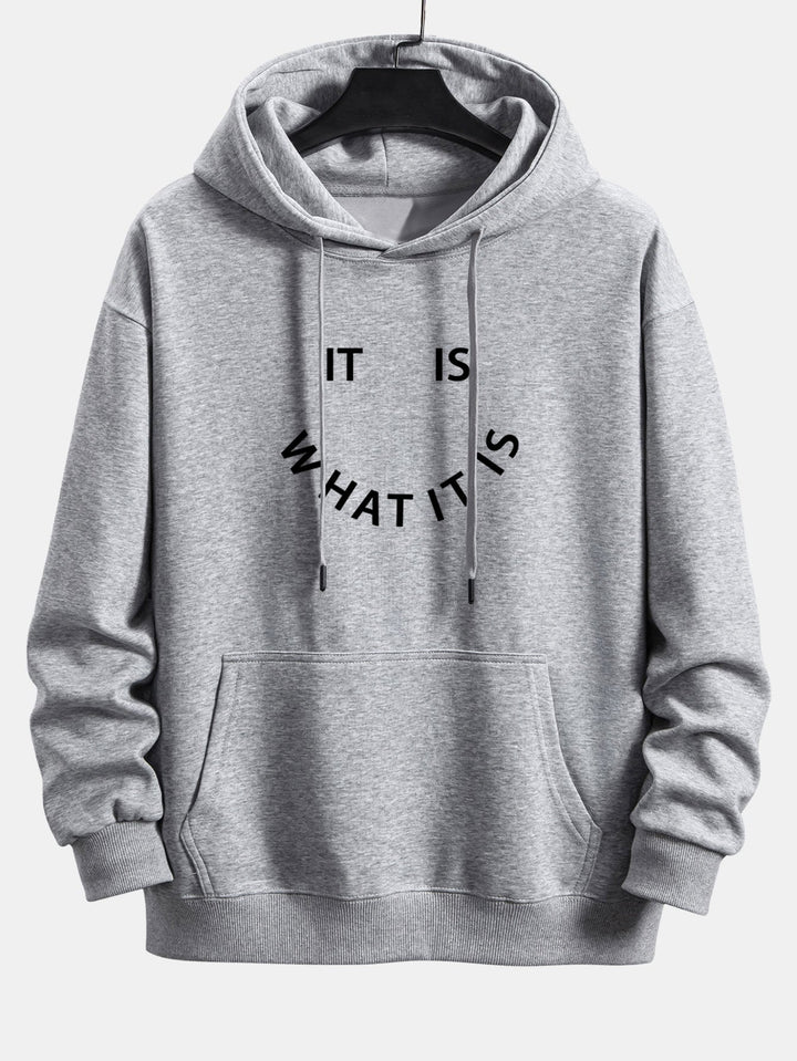 It Is What It Is Print Relax Fit Hoodie & Joggingbroek