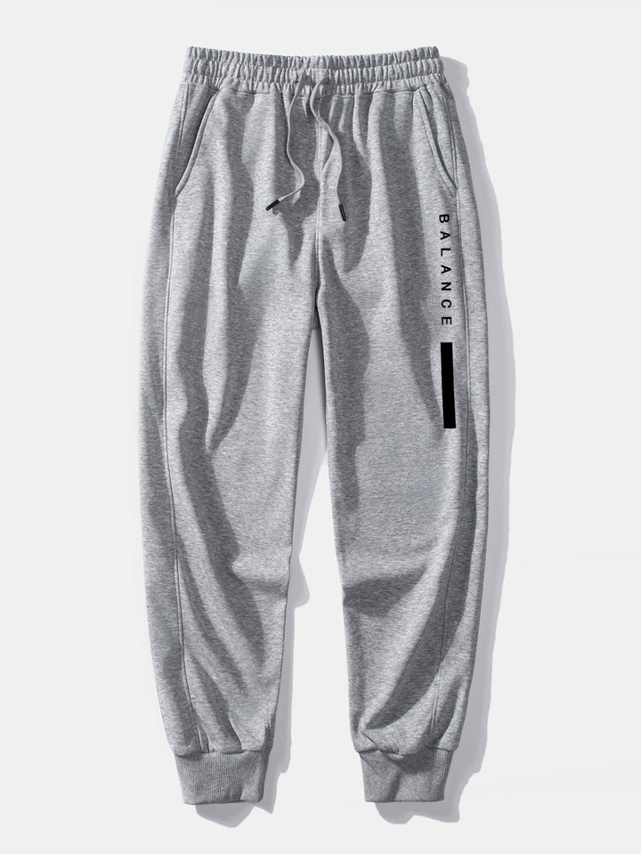 Balance Stripe Print Relax Fit Crew Neck Sweatshirt & Joggingbroek