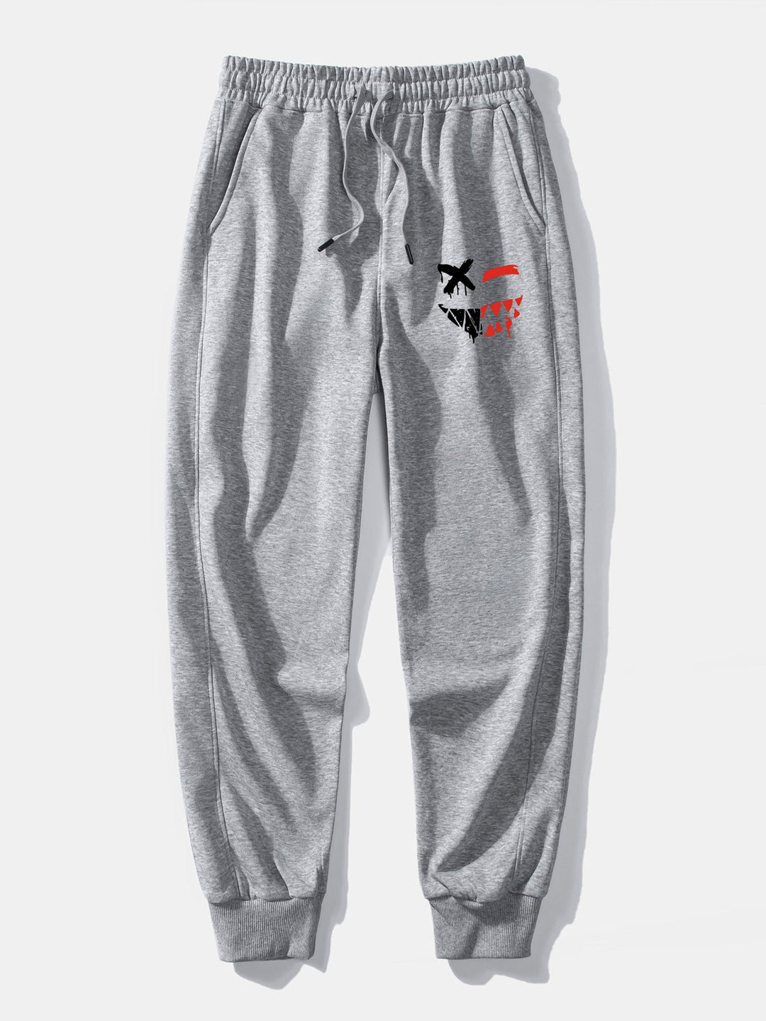 Oplosbare Evil Smiley Face Print Relax Fit Hoodie & Joggingbroek