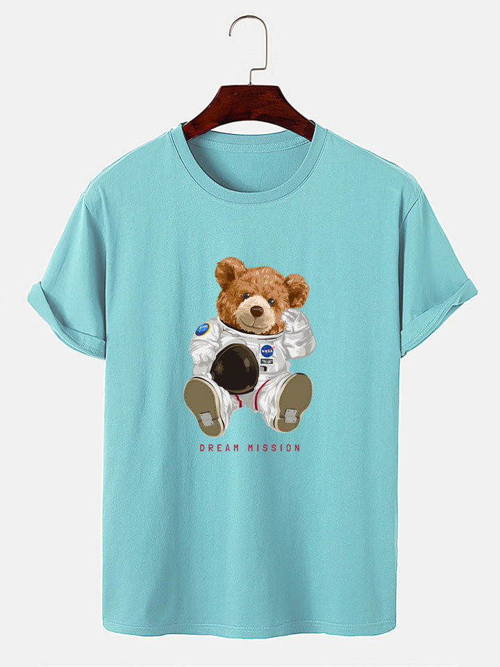 NASA Space Bear Print T-Shirt