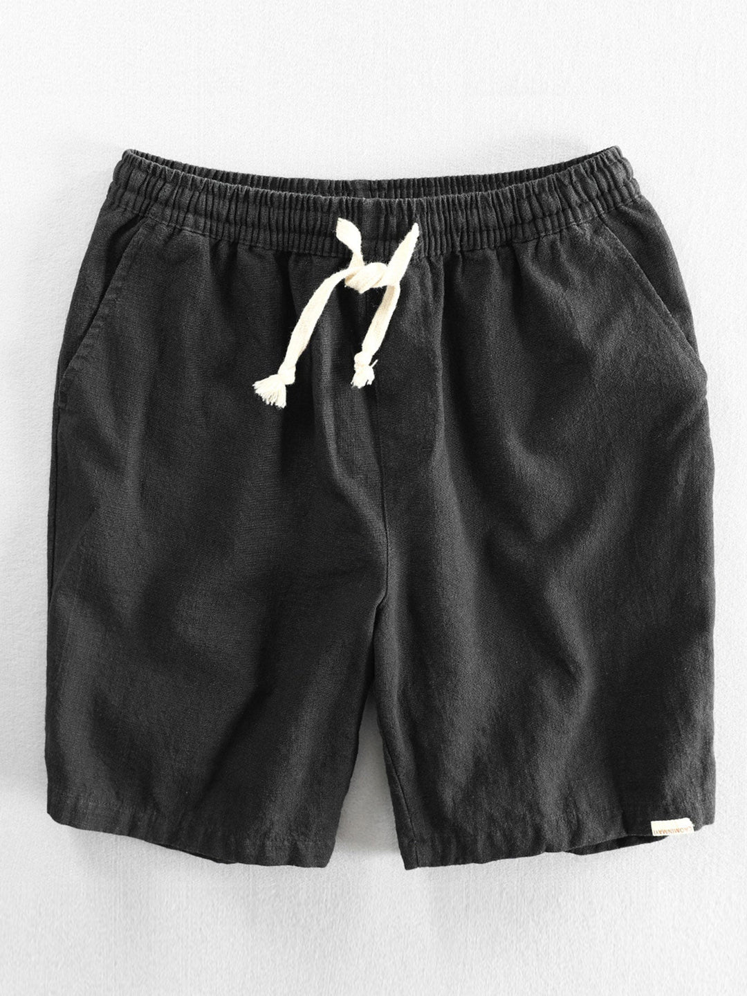 Korte Mouw Geometrisch Textuur Cuban Shirt & Linnen Katoen Mix Shorts