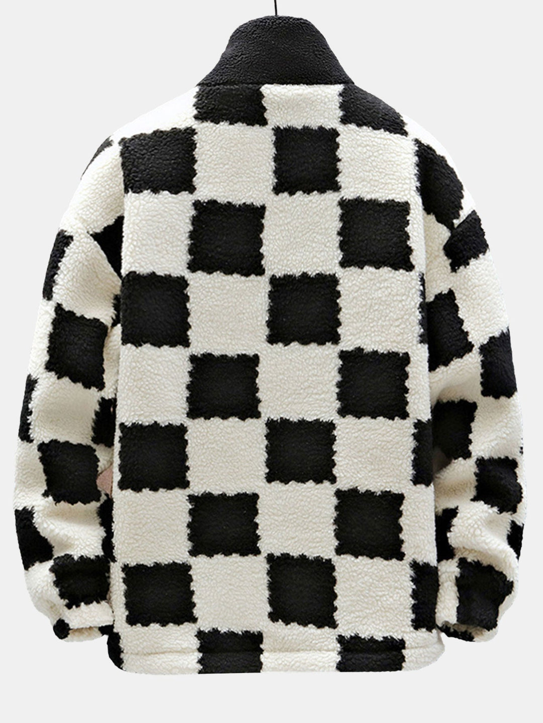 Teddy Fleece Checkered Jacket