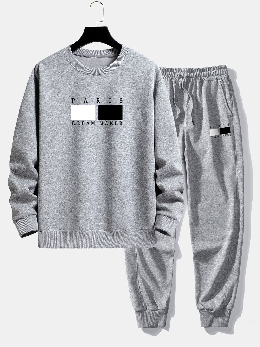 Paris Dream Maker Print Relax Fit Crew Neck Sweatshirt & Joggingbroek