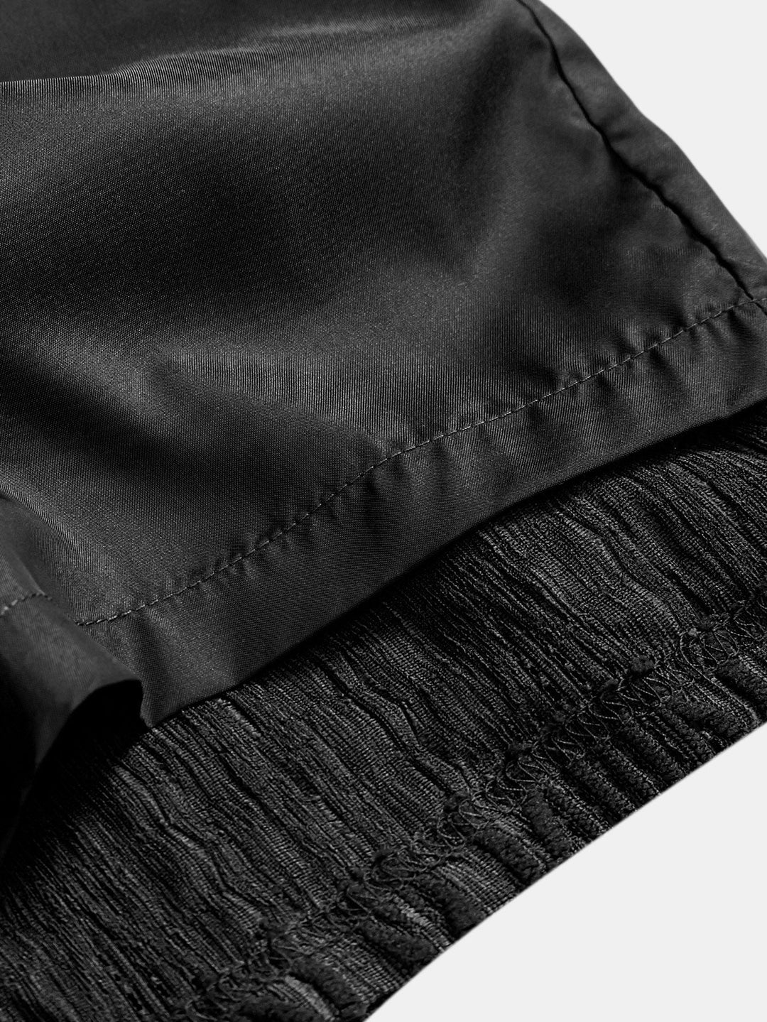 Geometrisch Jacquard Cubaanse Shirt & Textuur Shorts Met Voering