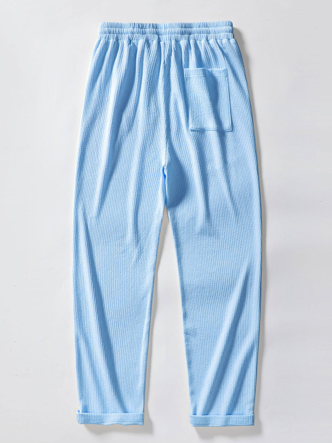 Lange Mouwen Geribde Polo & Rechte Geribde Broek