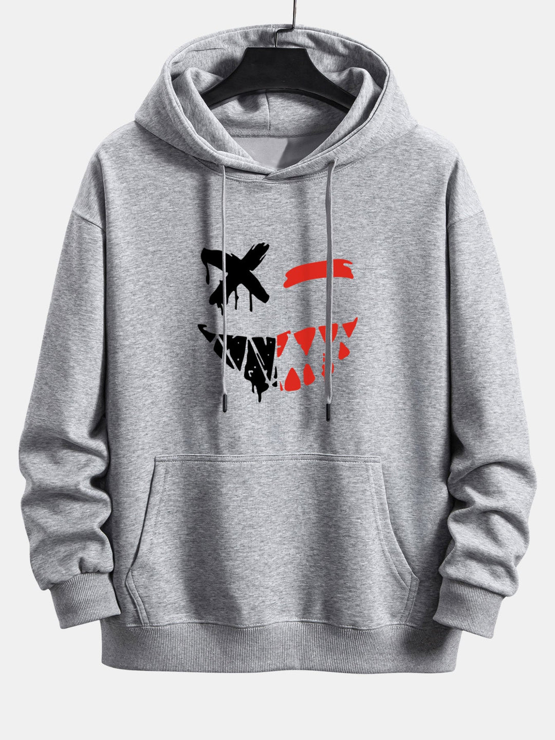 Oplosbare Evil Smiley Face Print Relax Fit Hoodie & Joggingbroek