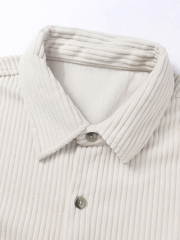 Relaxed Fit Button-Down Shirt in Corduroy