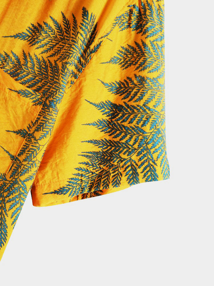 Tropische Planten Print Shirts & Zwemshorts