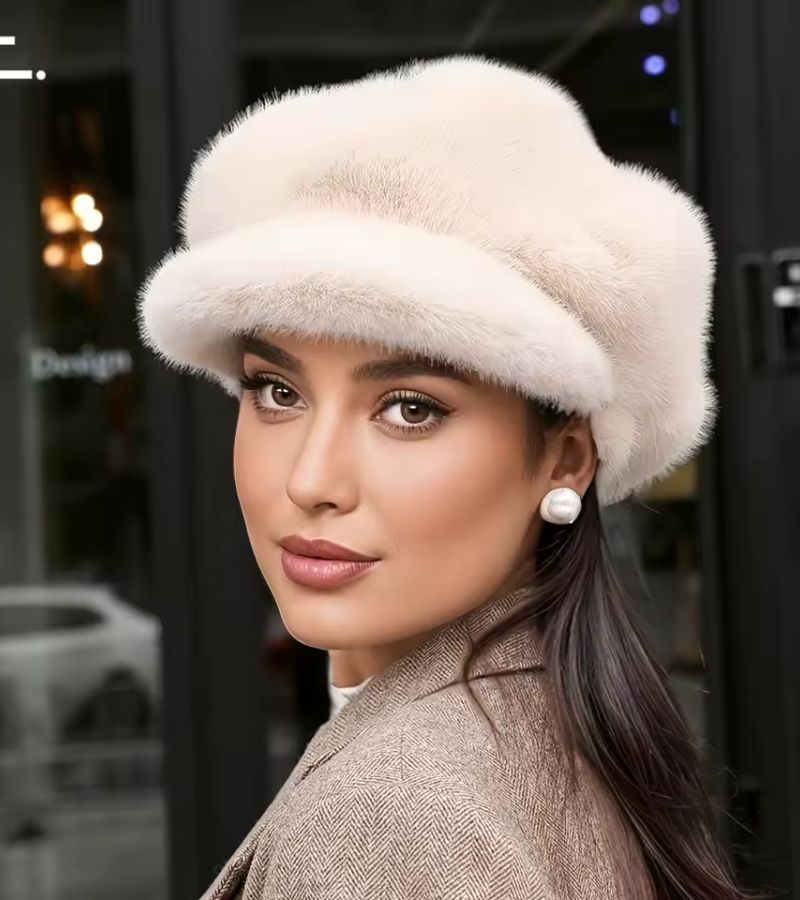 Tallina - Faux Fur Beret Hat