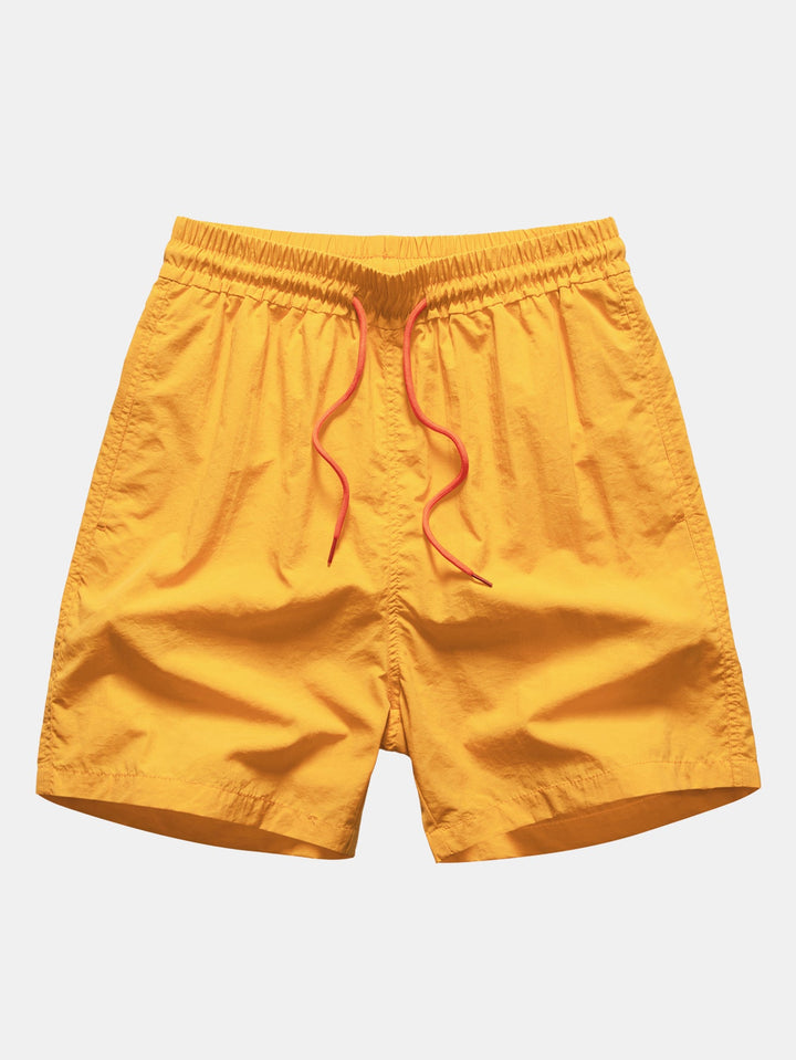 Palm Tree Button-Down Shirt & Swim Shorts