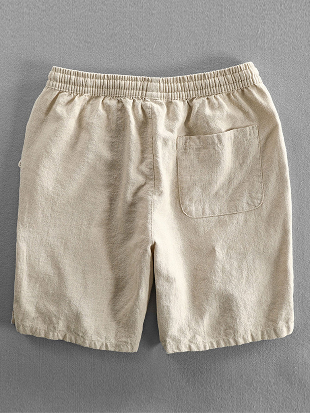 Korte Mouw Geometrisch Textuur Cuban Shirt & Linnen Katoen Mix Shorts
