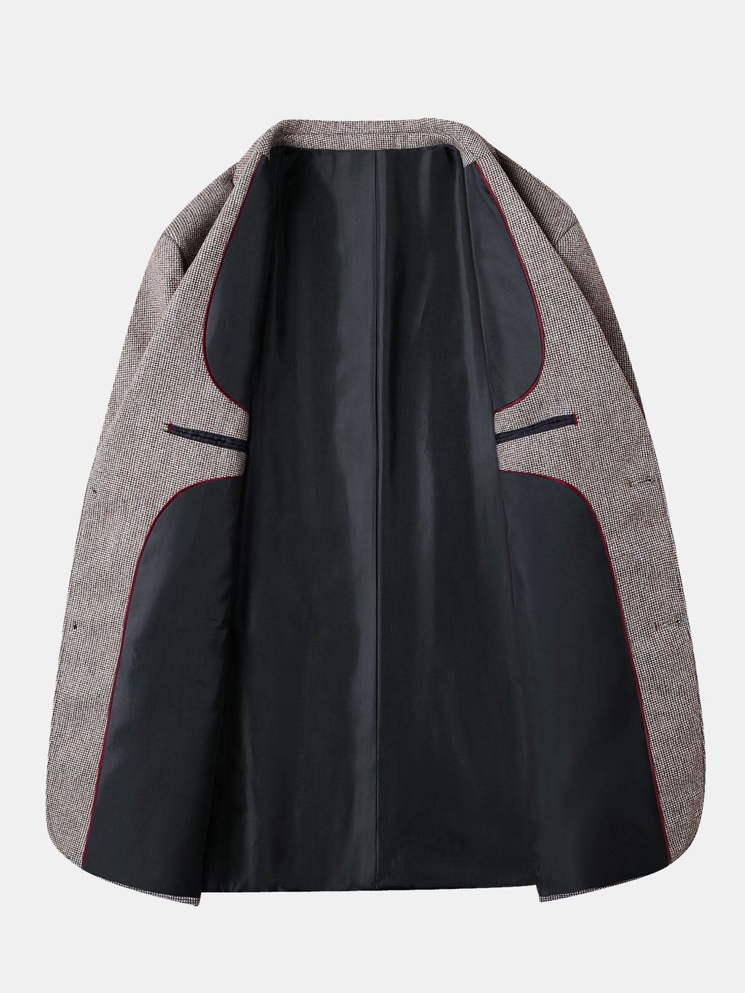 Wol Look Fijn Ruit Blazer