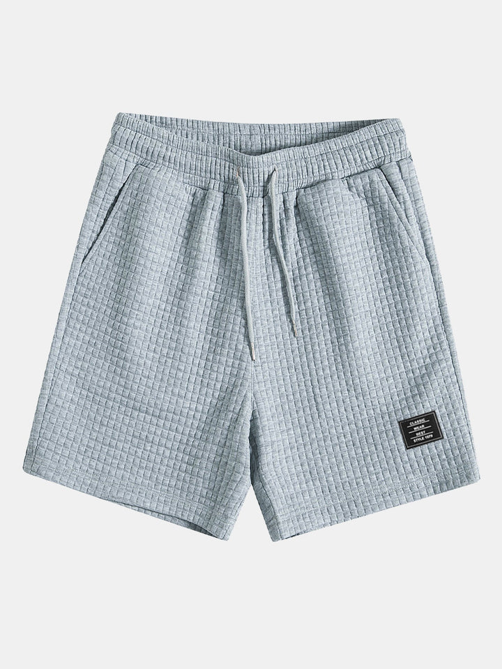 Korte Mouw Wafel Boog Hem T-Shirt & Shorts