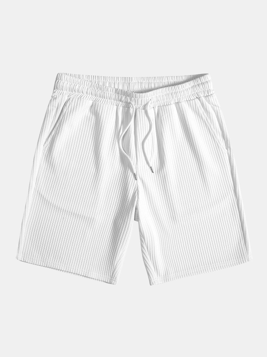 Muscle Fit Ribbed Arc Hem T-Shirt & Shorts