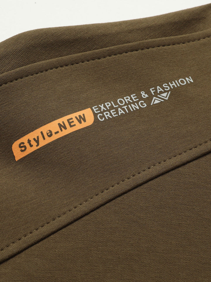Sweatshirt met kwartrits