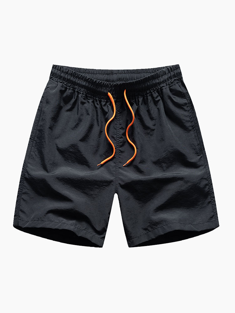 Abstracte Print Knopshirt #Willekeurig Patroon Ontwerp# & Zwemshorts