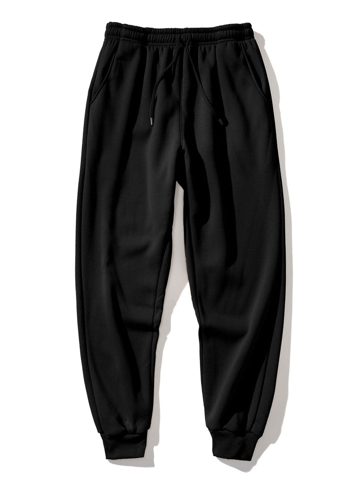 Flanellen fleece gevoerd hoodie shirt & jogger broek
