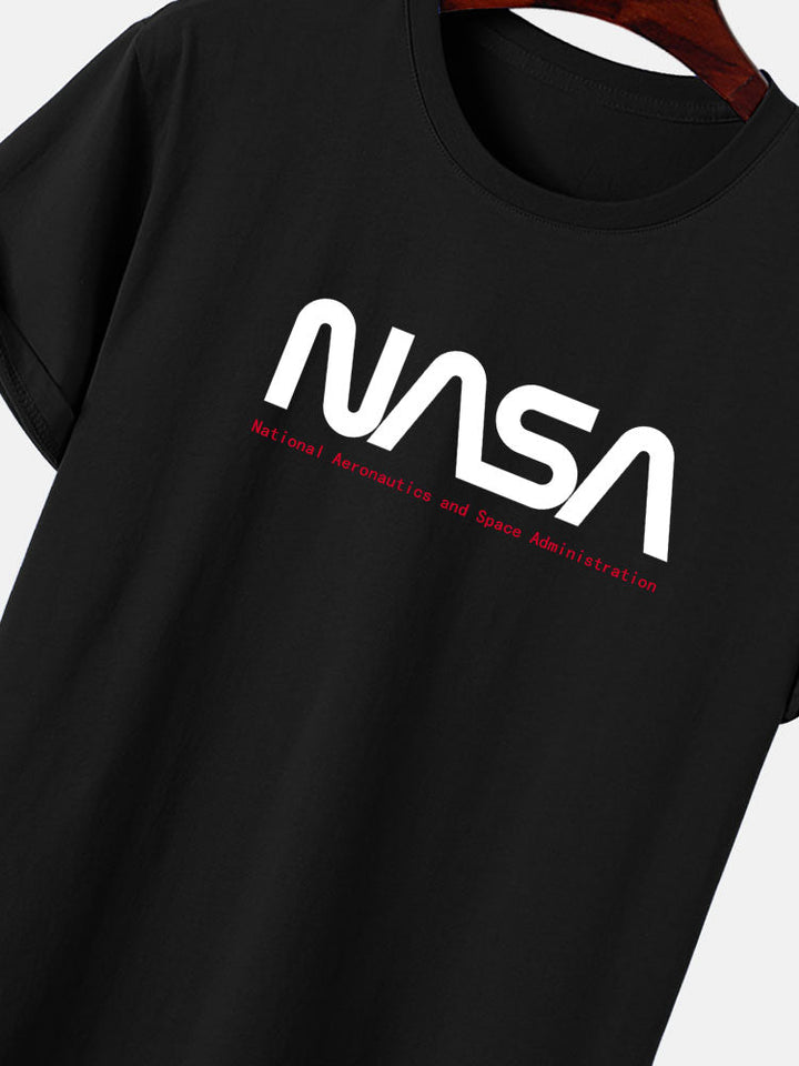NASA-print T-shirt