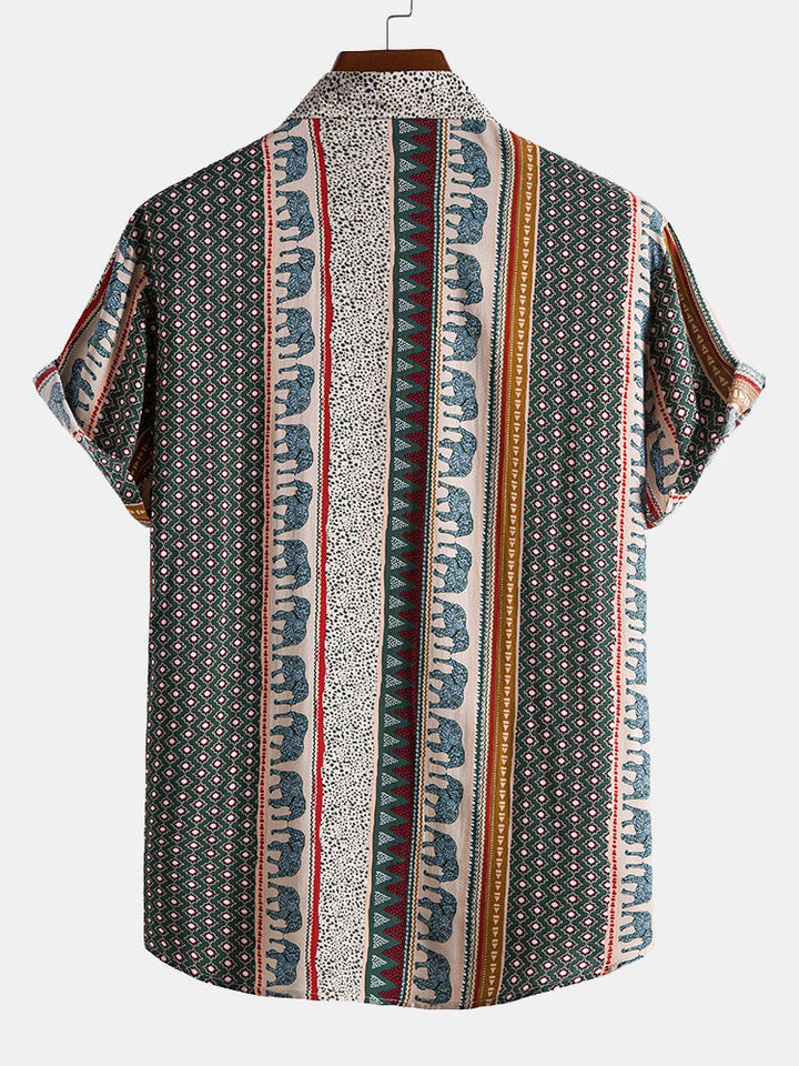 Olifant Geometrische Print Shirt