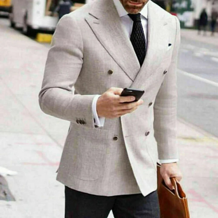 Victor Blazer l Modern Double-Breasted Style